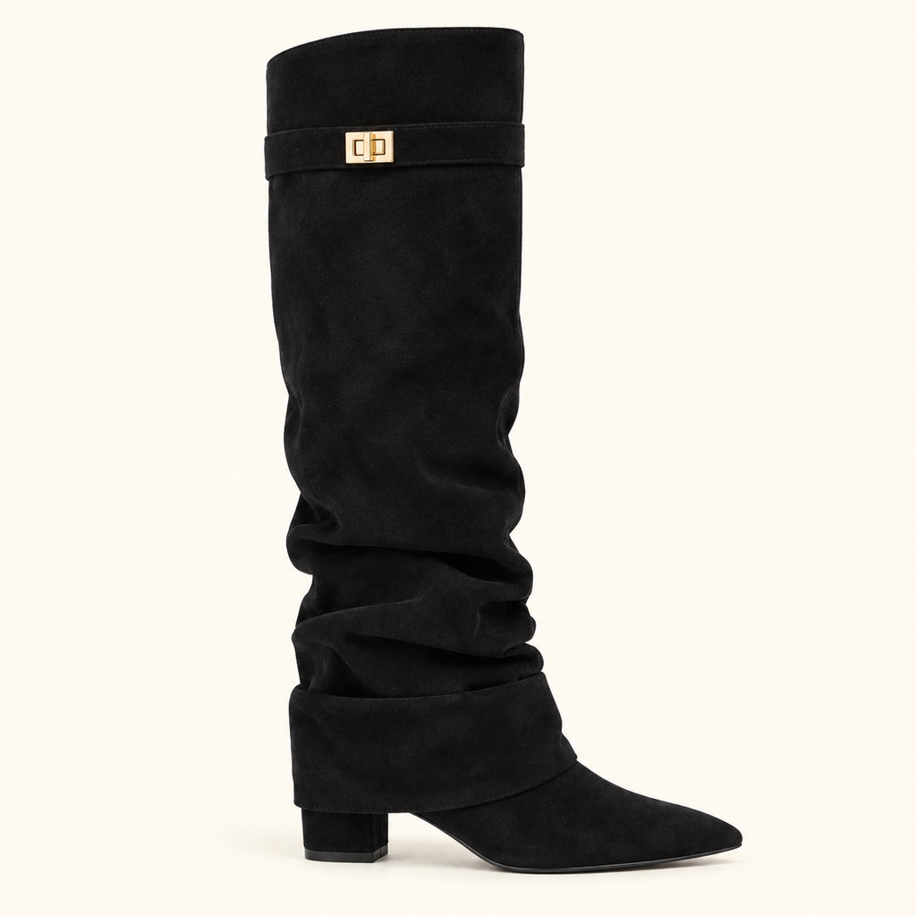 Suede Heeled Boots