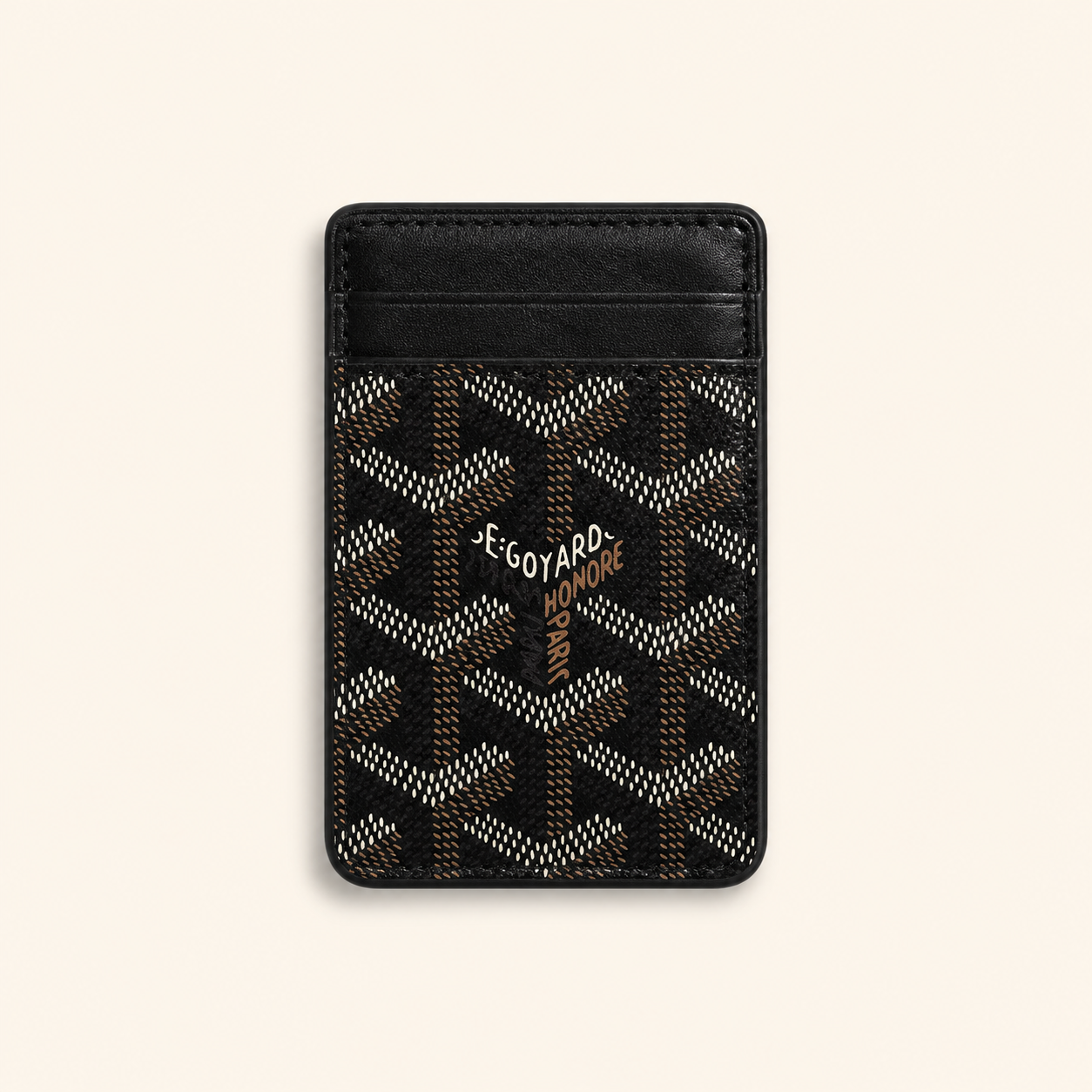 Monogram Magnetic Card Holder