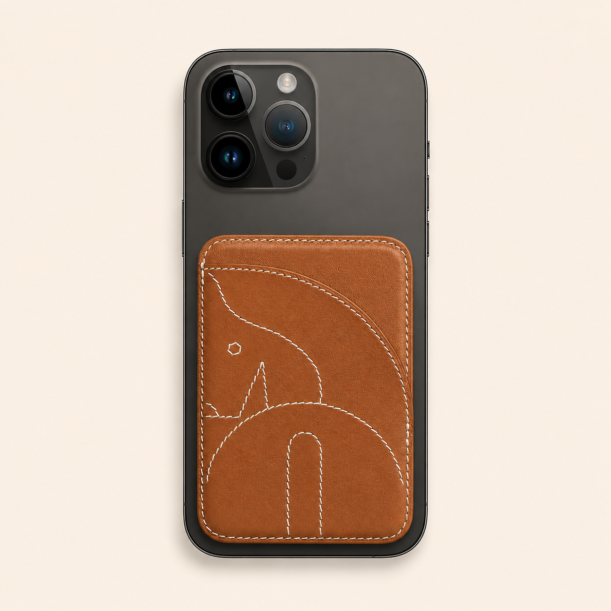 Leather Magnetic Card Holder