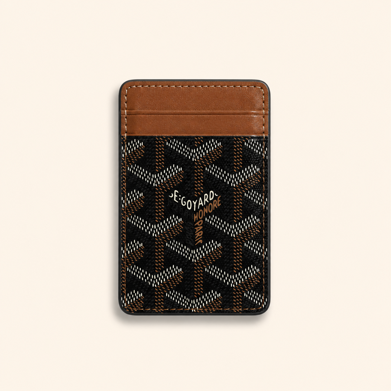 Monogram Magnetic Card Holder