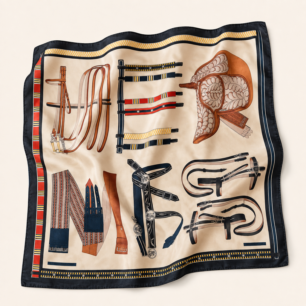 Equestrian Silk Scarf