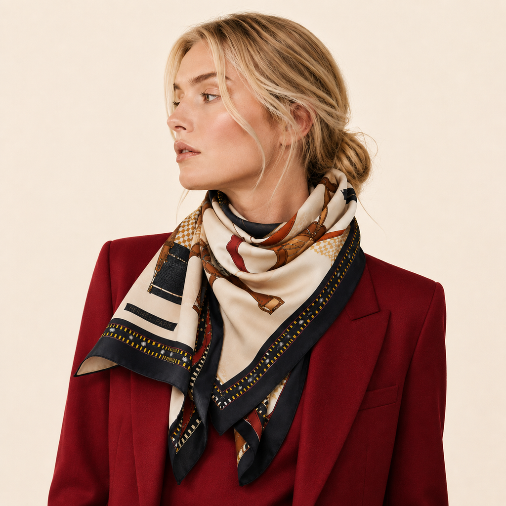 Equestrian Silk Scarf