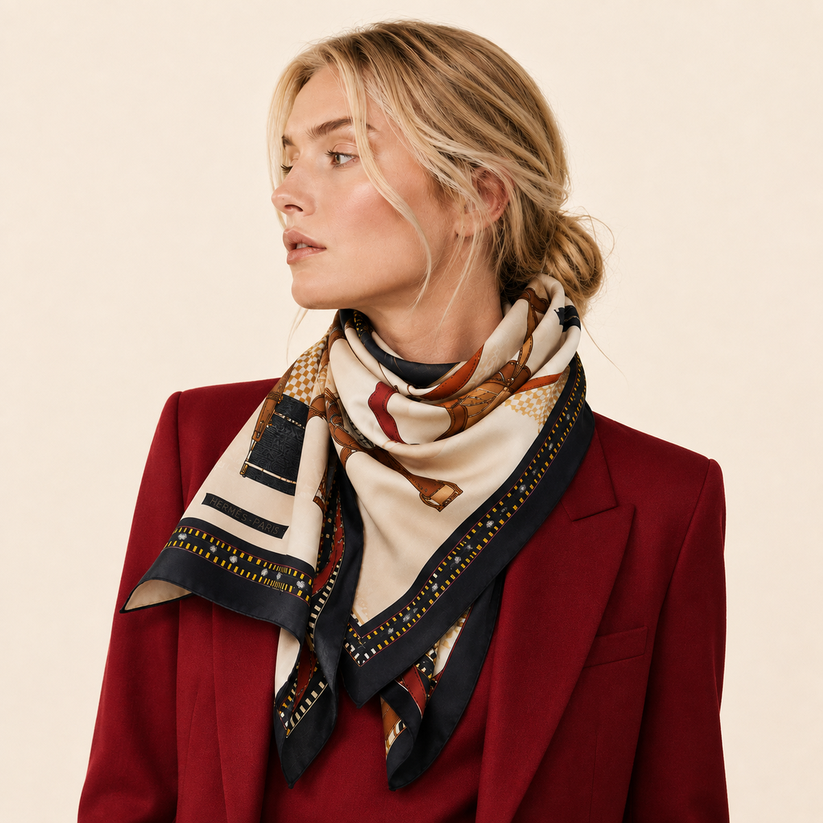 Equestrian Silk Scarf
