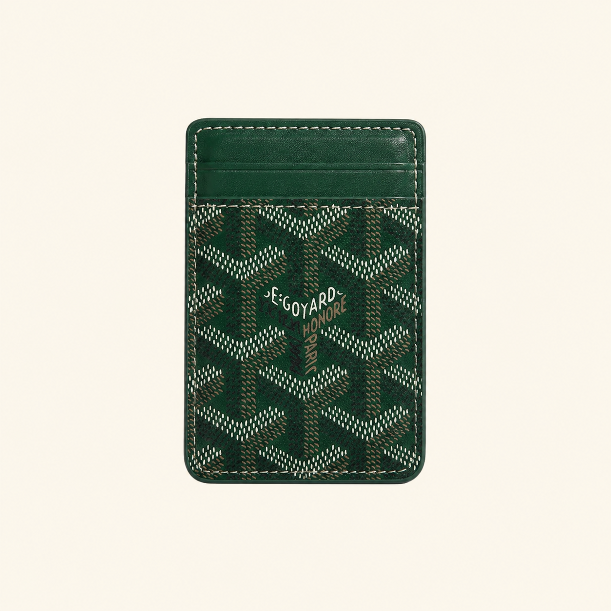 Monogram Magnetic Card Holder