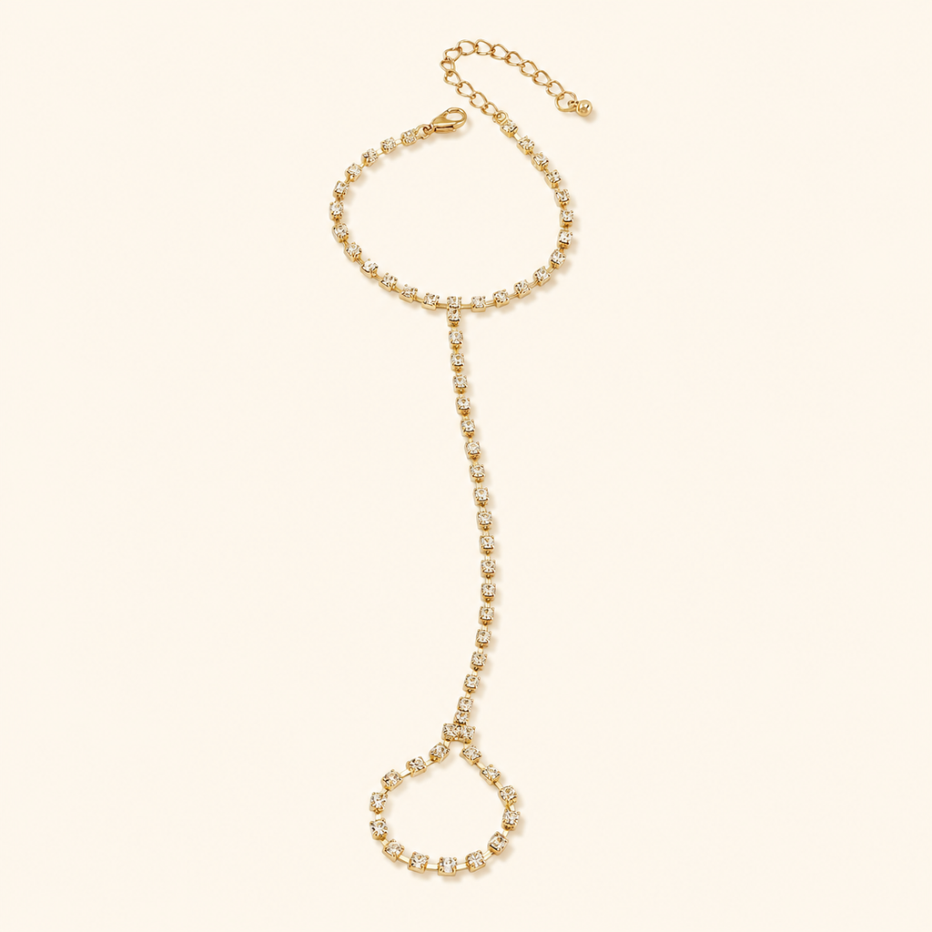 Rhinestone Hand Chain