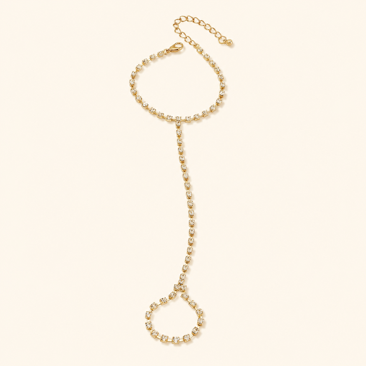 Rhinestone Hand Chain