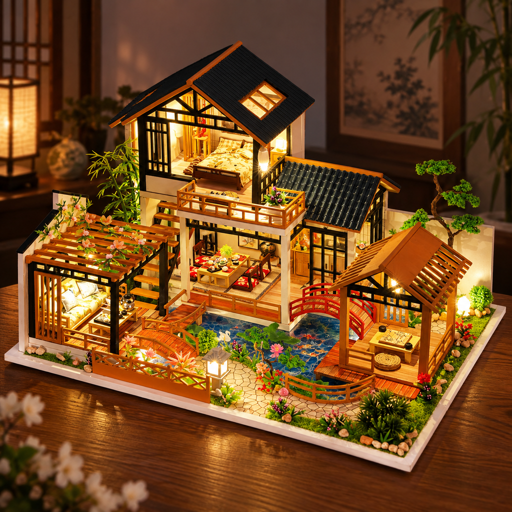 The Courtyard Garden Miniature House Kit