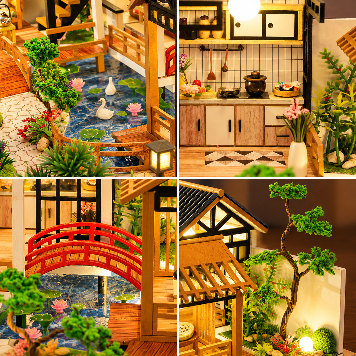 The Courtyard Garden Miniature House Kit