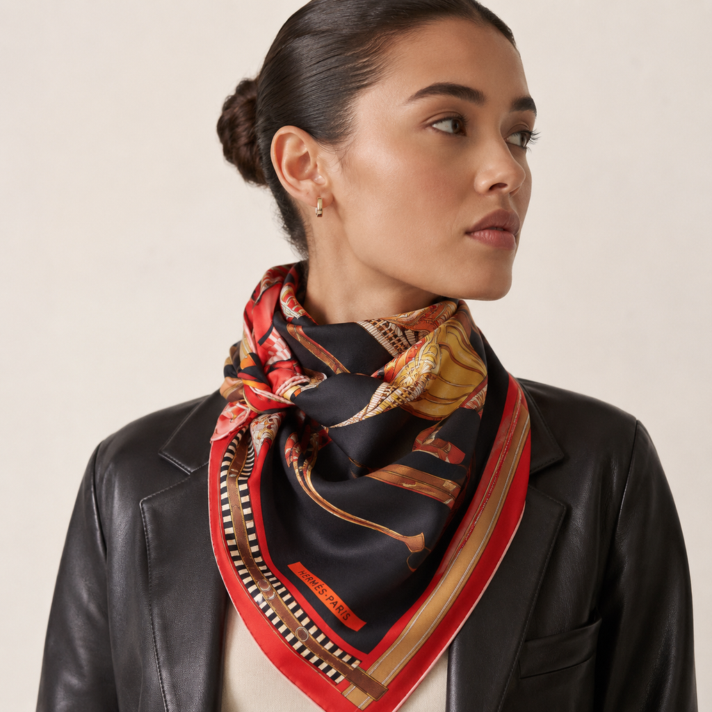 Equestrian Silk Scarf