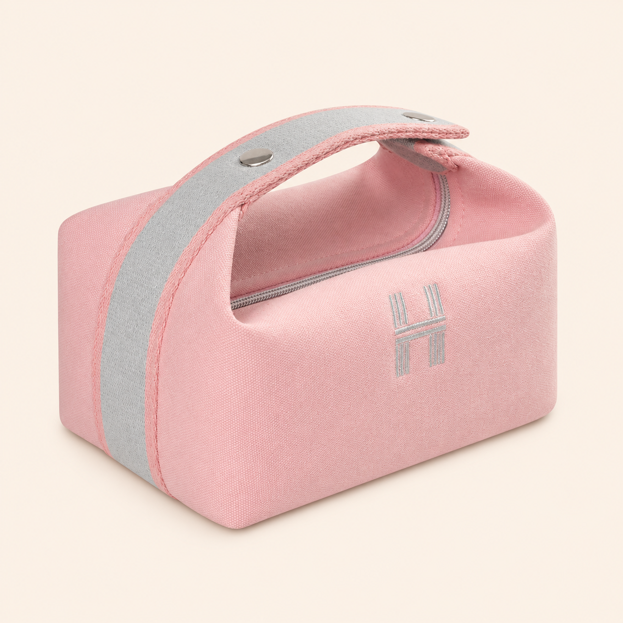 Compact Canvas Beauty Bag